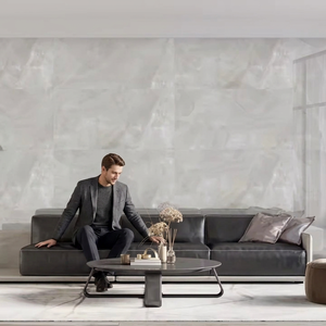 Ottoman Ash 800x1600mm High Gloss Porcelain Floor And Wall Tiles Dark Ash Marble Design 80x160cm - Product Image 5