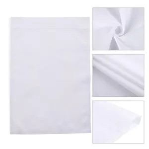 12x18 pollici doppio lato bianco solido sublimazione in bianco bandiere in poliestere Fai da te per giardino e cortile Banner vuoto
