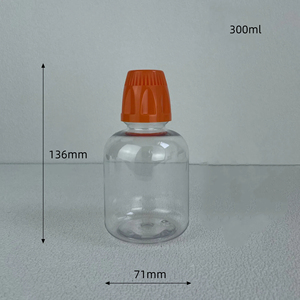 Bouteille de rince-bouche en plastique PET de 300 ml 10 oz 500ml 16oz bouteille de nettoyage buccal bouteille de soins bucco-dentaires bouteille de médicament liquide de jus de fruits avec bouchon - Product Image 3
