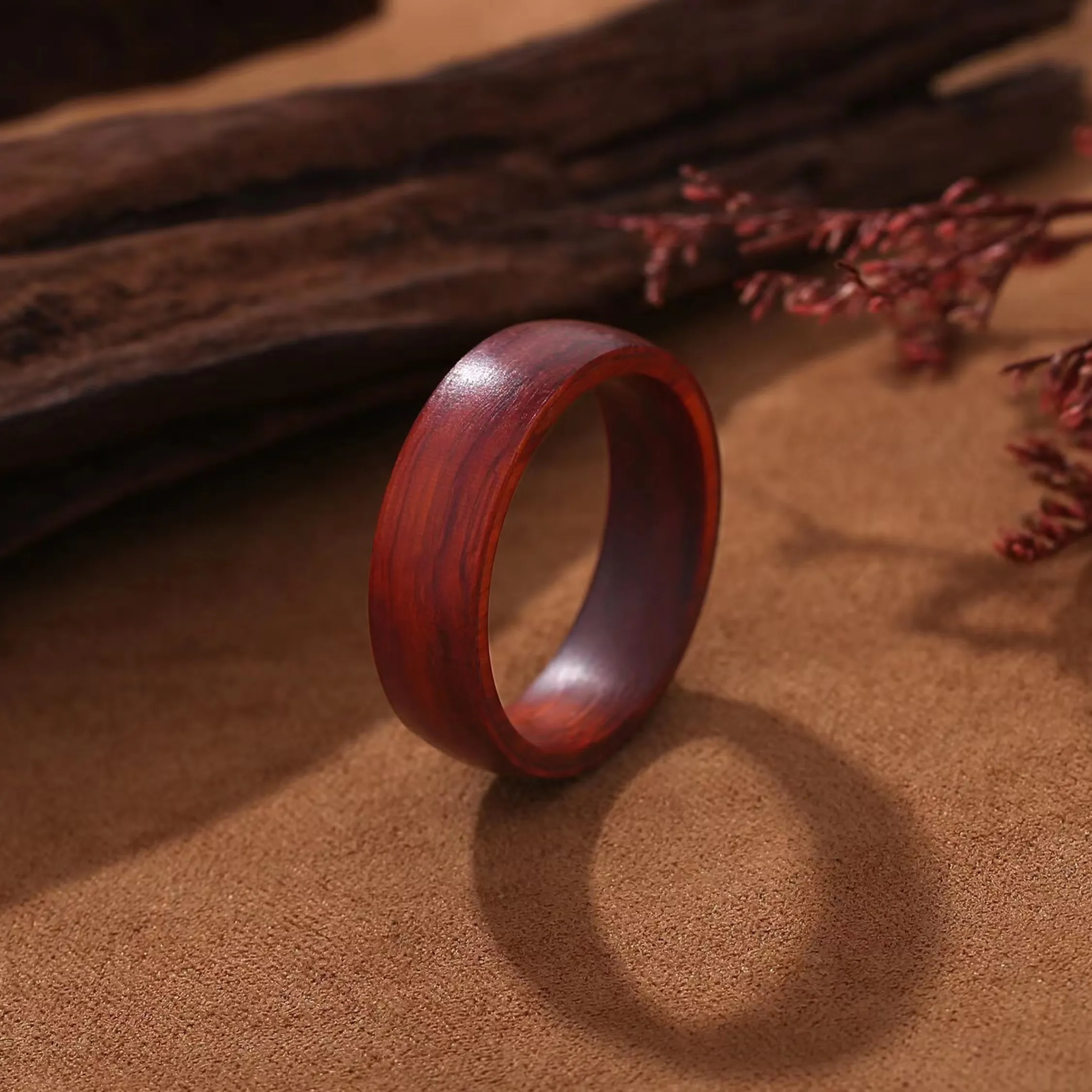 GOS Full Wood Smart Ring Anneau de paiement en bois Anneau de contrôle d'accès doigt NFC RFID chip Ring