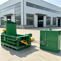 Mini-presse à balles hydraulique horizontale pour ferraille, compacteur de déchets métalliques, machine de pressage télécommandée, haute sécurité
