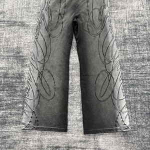 Pantalons de survêtement amples pour hommes avec logo brodé personnalisé de haute qualité, streetwear, pantalons de sport, fabricants de vêtements pour hommes - Product Image 6