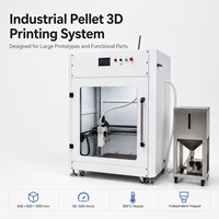 Imprimante 3D industrielle grand format FGF 600x600x1000mm, double extrudeur, trémie à granulés indépendante, buse 300°C, neuve, garantie 1 an pour les grands projets
