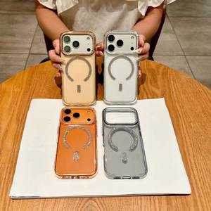 <span class=keywords><strong>เคส</strong></span>แม่เหล็กแบบด้านหรูหรา โปร่งแสง ประดับกลิตเตอร์ สำหรับ iPhone 17 11 <span class=keywords><strong>12</strong></span> Pro Max 14 15  บางเฉี<span class=keywords><strong>ย</strong></span>บ แข็งแรง ทนทาน  วัสดุ PC  อุปกรณ์เสริมแฟชั่น - Product Image 5