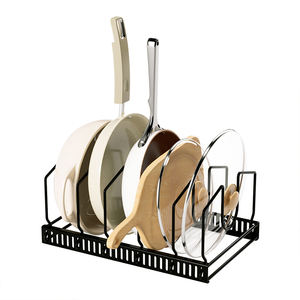 Support de rangement de cuisine en métal à 6 fils avec 5 niveaux pour l'organisation de la vaisselle. - Product Image 4