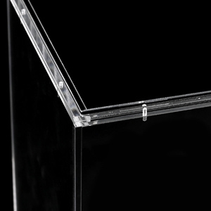 1/8 pollici acrilico <span class=keywords><strong>MEGA</strong></span> PIX vetrina magnetica Lucite rinforzata bordi Pop scatola di immagazzinaggio - Product Image 6
