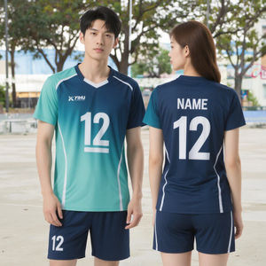 女の子用バレーボールユニフォームユースサイズカスタムカラー & ロゴ付き - Product Image 6