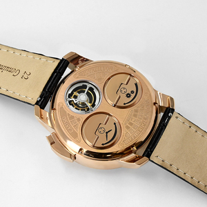 Luxury Fashion Antique Men's Casino Roulette Quartz <b>Watch</b> 316 Stainless Steel <b>Case</b> Leather Strap 45mm Dial Waterproof - Product Image 4