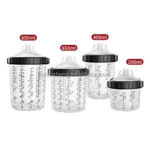Offre Spéciale : Kit Complet 800ml – 50 Godets de Mélange de Peinture PP avec Couvercles pour Pistolet de Pulvérisation Automobile (Pièces Détachées) - Product Image 4