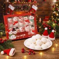 Bonbons moelleux en forme de personnages de Noël en vrac pour la vente en gros, friandises festives, bonbons de Noël en forme de bonhomme de neige en guimauve