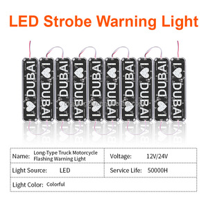 Module lumineux de signalisation LED RGB à lettres longues pour camion et <span class=keywords><strong>moto</strong></span> TGZ, lumière de signalisation extérieure LED 12V/24V, lampe clignotante - Product Image 2