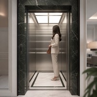 Ascenseur à traction sans engrenages pour immeuble résidentiel, 800 kg, 6 étages, MRL (ascenseur sans machine en salle)