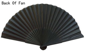 พัดไม้ไผ่พับได้ขนาดใหญ่สีดำ ตกแต่งโลโก้ส่วนตัว พิมพ์ลายตามสั่ง - Product Image 3
