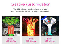 Toosen Oferta Especial P2 Pantalla LED Flexible a Todo Color Curva, Paneles de Pantalla de Video Wall LED Plegables, Precio de Módulo LED Suave
