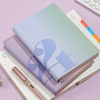 2024 planificateur de Offre Spéciale simple d'affaires couverture en polyuréthane bloc-notes planificateur de travail