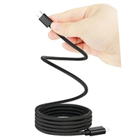 Câble de données magnétique mâle de type C à type C Câble de charge rapide PD tressé en nylon Câble de transmission audio et vidéo