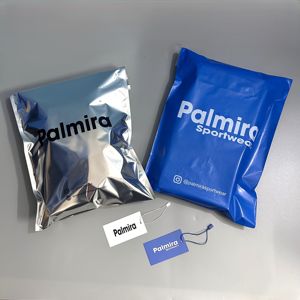 Bolsa de Envío Plateada Metálica con Logotipo Personalizado para Camisetas, Bolsas de Envío Brillantes en Tallas S, M, L, Gruesas - Product Image 2