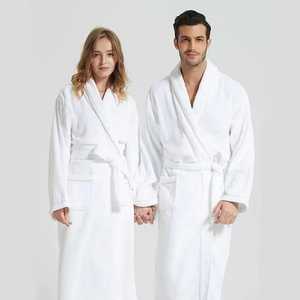 Albornoz Ligero de Secado Rápido, Lavable a Máquina, con Tejido Waffle, 220GSM, Mezcla de Algodón y Poliéster, Cuello Chal, Unisex, para Hotel y Spa - Product Image 4