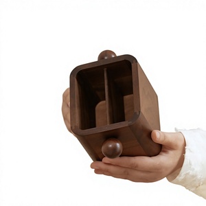 Wooden <b>Remote</b> Control Storage Rack Organizer with 5-Layer Modern Design Handmade Detachable for TV AC Electronic Accessories - Product Image 5