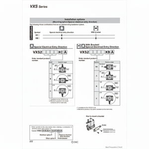 SMC Pneumatics Válvula solenoide VXS235AA Válvulas de control Producto - Product Image 1