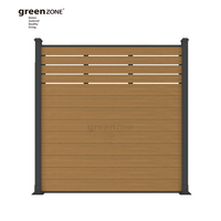 Panneau de clôture extérieur en bois-plastique anti-corrosion personnalisable pour fabricants de panneaux de clôture