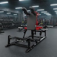 Machine à Squat Hack Commercial à Charge de Poids, Type V, pour Entraînement des Jambes, des Fessiers et des Abdos, Équipement de Fitness pour Salle de Sport