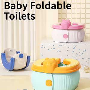 I AM BABY New Design Cute Cartoon Baby Folding <strong>Potty</strong> Soft TPE Comfortable Seat Infant Toddler Portable <strong>Potty</strong> Chair <strong>Travel</strong> Use - Product Image 3