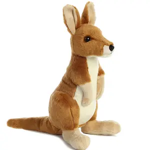 Custom kangaroo plush toy for promotion small cute plush doll stuffed kangaroo toy stuffed kangaroo toy free sample factory sale