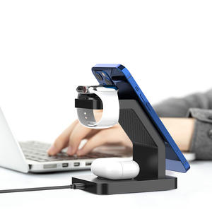 2025 nueva llegada 3-en-1 <span class=keywords><strong>cargador</strong></span> de teléfono inalámbrico magnético 10W potencia de salida USB EE. UU. Soportes móviles compatibles con <span class=keywords><strong>Samsung</strong></span> iPhone - Product Image 6