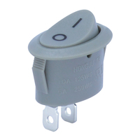 Interrupteur à bascule électrique rond 6A 250V ON-OFF, mini, trois broches en cuivre, 15 mm, pour distributeur d'eau