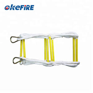 Échelle d'évacuation d'urgence en cas d'incendie Okefire, portable, isolée, non conductrice, pour balcon, avec crochet - Product Image 1