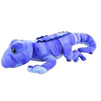 Animal en peluche naturel, cm, Gecko, vert et gris, pour enfants, personnalisé, doux