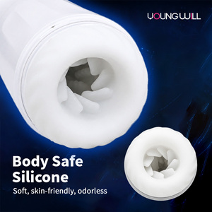 Godemiché télescopique rotatif en <span class=keywords><strong>silicone</strong></span> à 7 fréquences et 3 vitesses, réaliste, silencieux, rechargeable par USB, pour hommes, OEM ODM, Godemiché de masturbation - Product Image 5