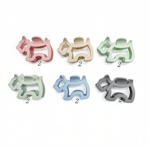 Fermagli per capelli Angelina in plastica da 6,5 cm in stile cartone animato per uso quotidiano da donna - Product Image 1