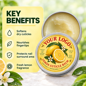 Baume à ongles hydratant et nourrissant 3-en-1 à la cire d'abeille et au citron, à base de plantes, pour cuticules sèches, rugueuses et irrégulières - Product Image 5