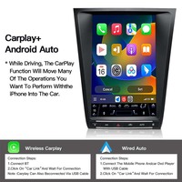 Autoradio STWEI 12,8'' Android 14 avec écran Tesla pour Lexus GS GS450h GS300 GS350 2005-2011, GPS, CarPlay, lecteur multimédia vidéo, DSP
