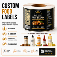 Étiquettes personnalisées pour pots alimentaires, autocollants adhésifs, logo imperméable, vinyle PVC, emballage écologique, impression d'étiquettes en feuille d'or, impression UV sélective