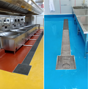 Inserto per <span class=keywords><strong>Scarico</strong></span> Lavello da <span class=keywords><strong>Cucina</strong></span> Commerciale in Acciaio Inox di Alta Qualità, Anti-Odore, Igienico, Ecologico, Quadrato, per Pavimento e Vasca da Bagno Esterna - Product Image 5