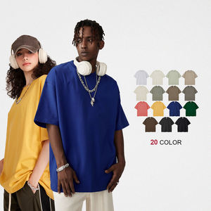 260 Gsm 100% Camiseta de algodón Heavy Custom Graphic Plain Oversized Camisetas para hombres - Product Image 1