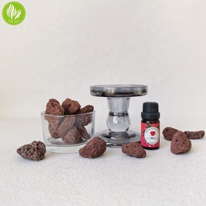 Diffuseur de roche de <span class=keywords><strong>lave</strong></span> en verre de pierre naturelle de haute qualité désodorisant de parfum d'huile essentielle passif incroyable verre de pierre naturelle - Product Image 6