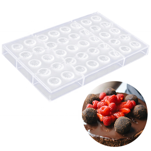 New Food Grade Half Dome Chocolate <strong>Molds</strong> <strong>Plastic</strong> Semi-Circular Transparent Chocolate <strong>Mold</strong> Bar Shape - Product Image 5