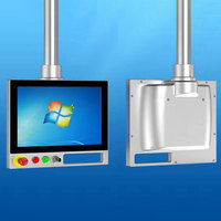 Base murale horizontale en acier inoxydable série 48 #4860 pièces de système de bras de support panneau de commande monté sur bras PC ou support de moniteur