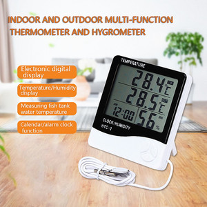 HXT-2 Digitale Elektronische Binnen- en Buitenthermometer Hygrometer Huishoudelijke Plastic Sonde Thermometer Hygrometer met Temperatuursensor - Product Image 3