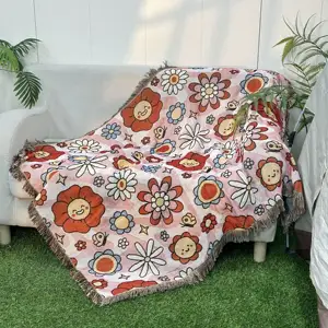 Quantité minimale de commande BAS Couverture de tapisserie à personnalisation rapide Couverture tissée personnalisée