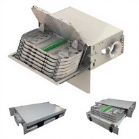 Panneau de brassage à fibres optiques personnalisable de type tiroir FPP-D7 1U-4U, connecteur SC/LC, métal-plastique, ODF FTTX, capacité 12-192 fibres