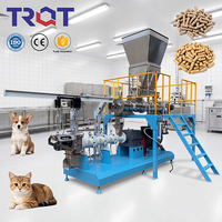 Extrudeuse de nourriture pour animaux de compagnie à double vis de type humide, extrudeuse de croquettes pour animaux de compagnie de qualité supérieure, extrudeuse d'aliments pour poissons