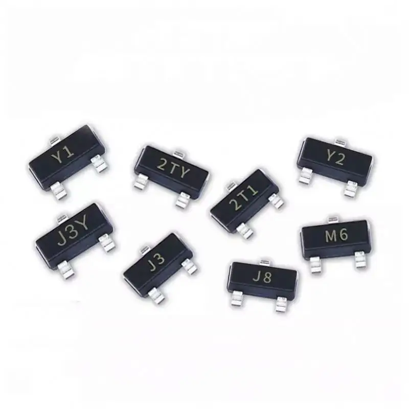 Hot asli kode BCW71 K1W SOT-23-3 SMD transistor tersedia