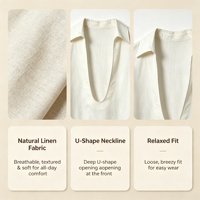 Fabricant de t-shirts en lin pour femmes sur mesure, OEM ODM, décontractés, respirants, à manches courtes, pour l'été
