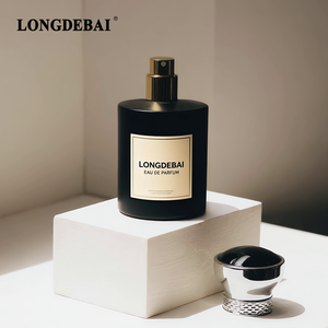 Nuevo Diseño de Botella de Perfume Redonda Negra de 50 ml, Botella de Perfume de Vidrio de 30 ml y 100 ml, Botellas de Perfume de Lujo con Caja de Empaque Personalizada - Product Image 2
