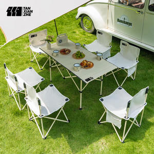 Juego de Mesa y Sillas Plegables para Exteriores Explorer, 95x55x50cm, Rectangular, Muebles Portátiles para Camping con Diseño Plegable - Product Image 2